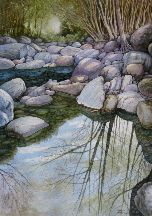 Aquarel·la sobre paper (51x36). Propietat de Neus Segrià.